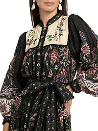 Marvelous Garden Floral Maxi Shirtdress