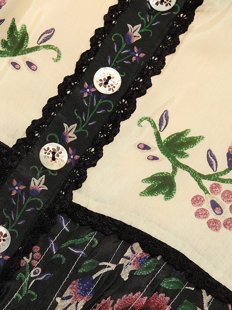 Marvelous Garden Floral Maxi Shirtdress