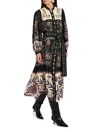 Marvelous Garden Floral Maxi Shirtdress