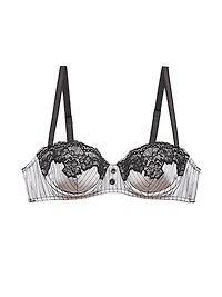 Executive Silk & Lace Underwire Balconette Bra