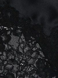 Silk Lace-Trimmed Midi-Skirt