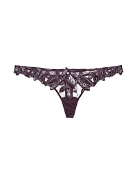 Lily Embroidered Hipster Thong