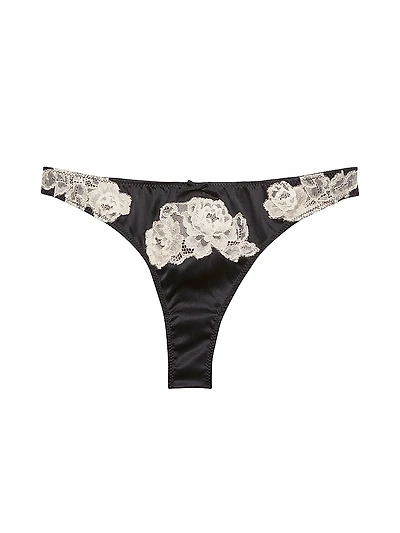 Juliet Silk & Lace Thong