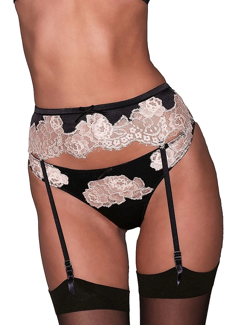 Juliet Silk & Lace Thong
