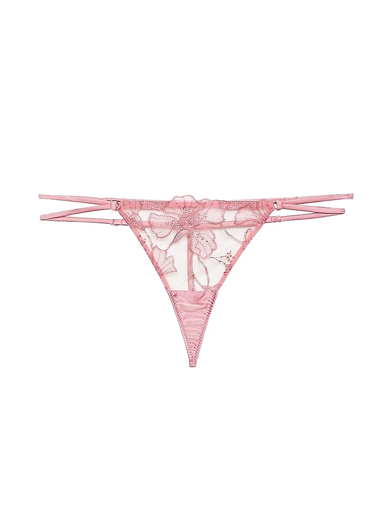 Harper Embroidered Lace G-String