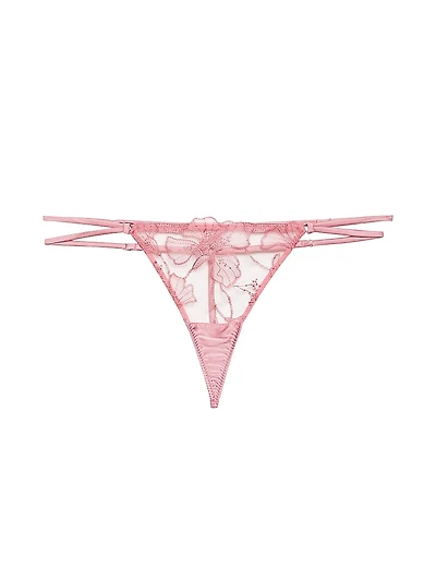 Harper Embroidered Lace G-String
