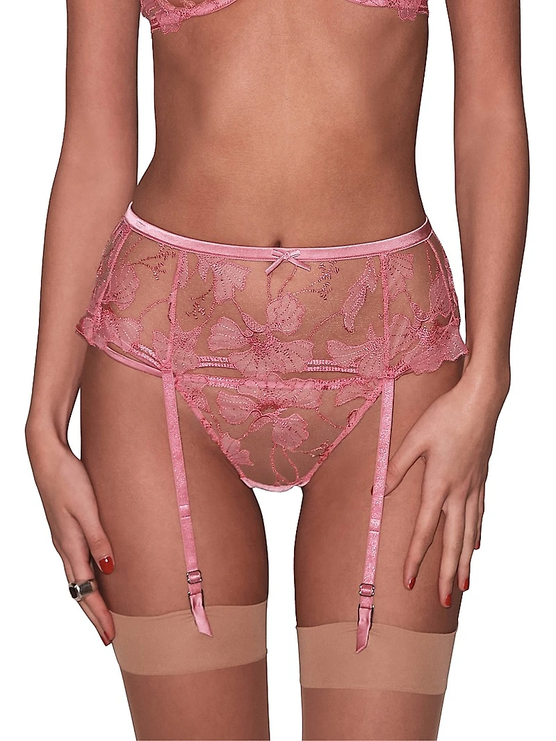 Harper Embroidered Lace G-String