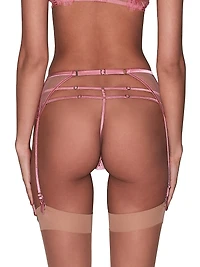 Harper Embroidered Lace G-String