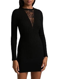 Quinn Lace-Inset Minidress