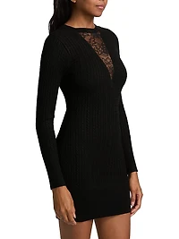 Quinn Lace-Inset Minidress