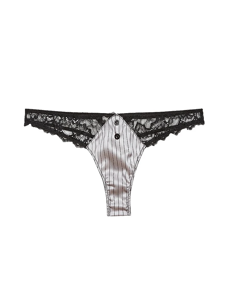 Executive Silk & Lace Thong