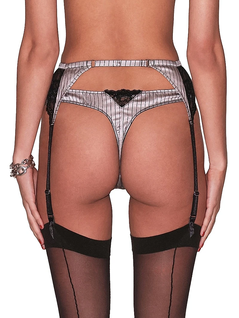 Executive Silk & Lace Thong