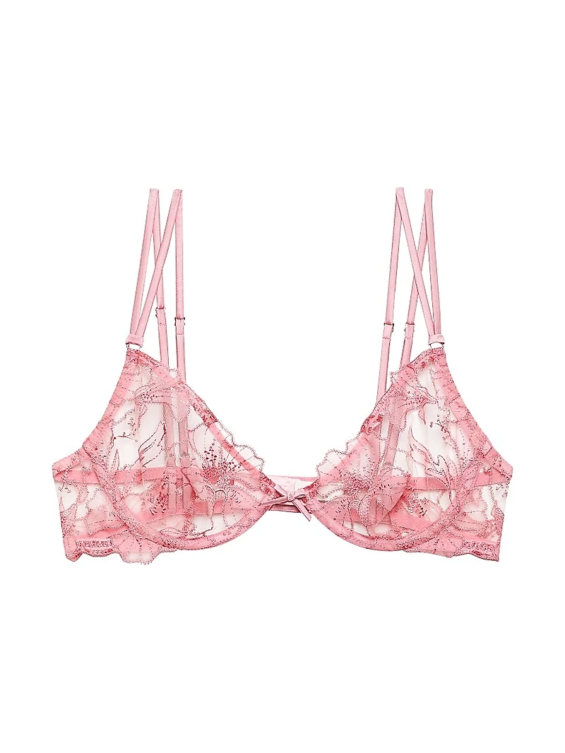 Harper Embroidered Lace Underwire Demi Bra