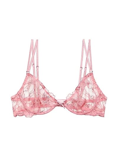 Harper Embroidered Lace Underwire Demi Bra