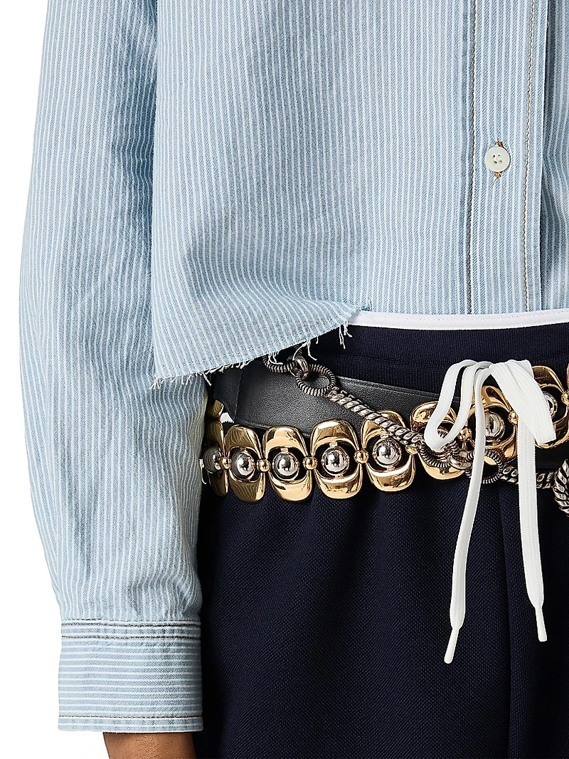 Striped Chambray Shirt