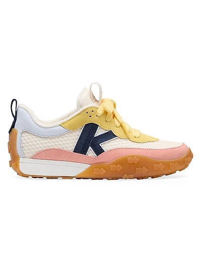 K As In Kate Colorblocked Leather Sneakers