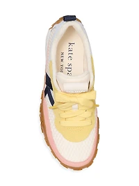 K As In Kate Colorblocked Leather Sneakers