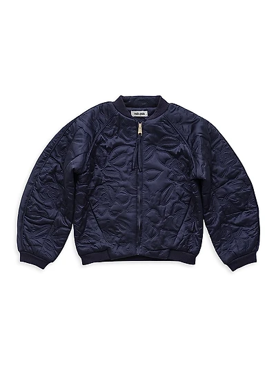 Little Girl's & Lilith Embroidered Bomber Jacket