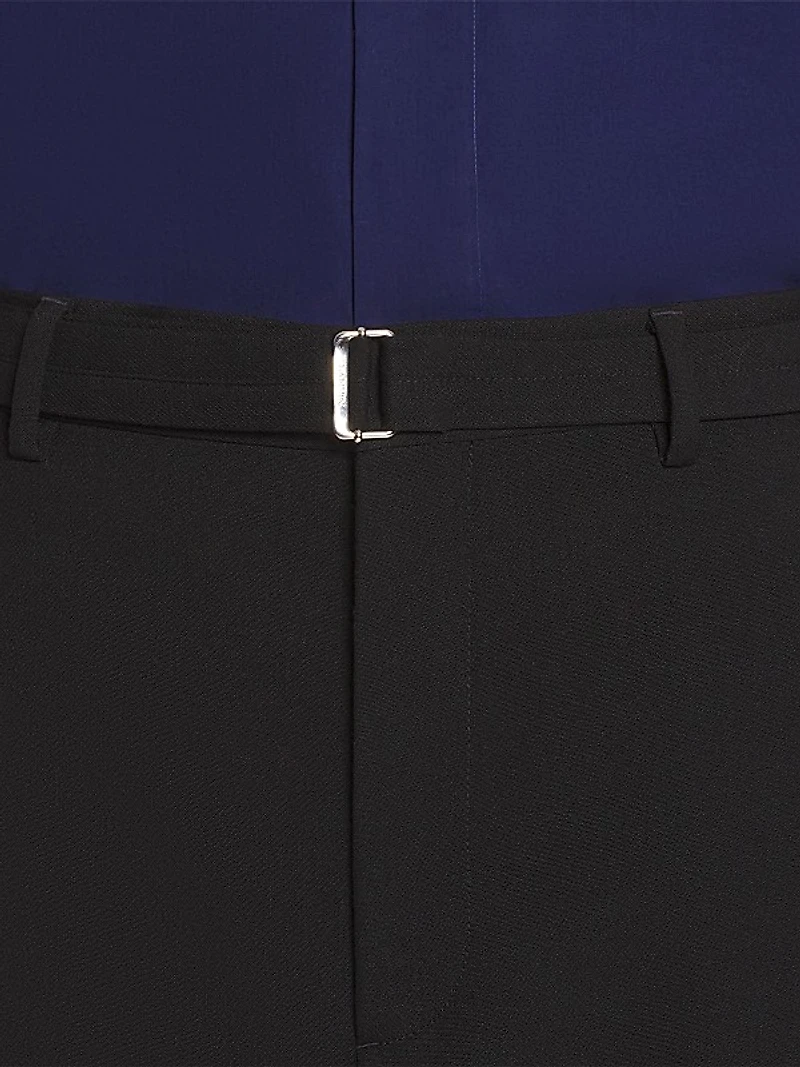 Wide-Leg Pants with Cuffs