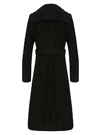 Metis Suede Belted Trench Coat