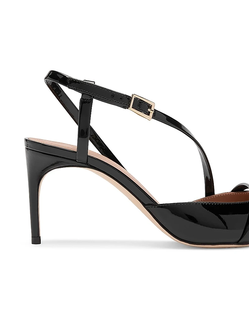 Valeria 70MM Patent Leather Slingback Pumps
