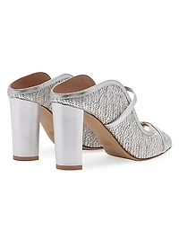 Norah 85MM Metallic Raffia Sandals