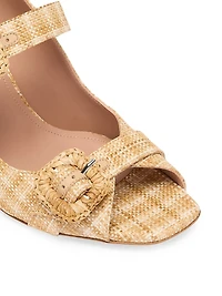 Isobel 70MM Raffia Sandals