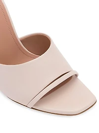 Roxanne 90MM Leather Block Heel Sandals