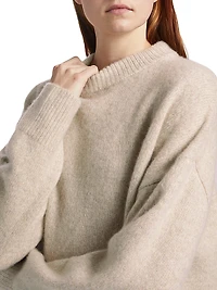 Cashmere-Silk Crewneck Sweater