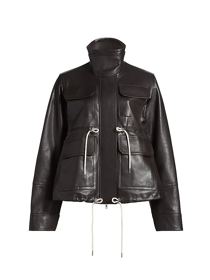 Leather Military Jacket