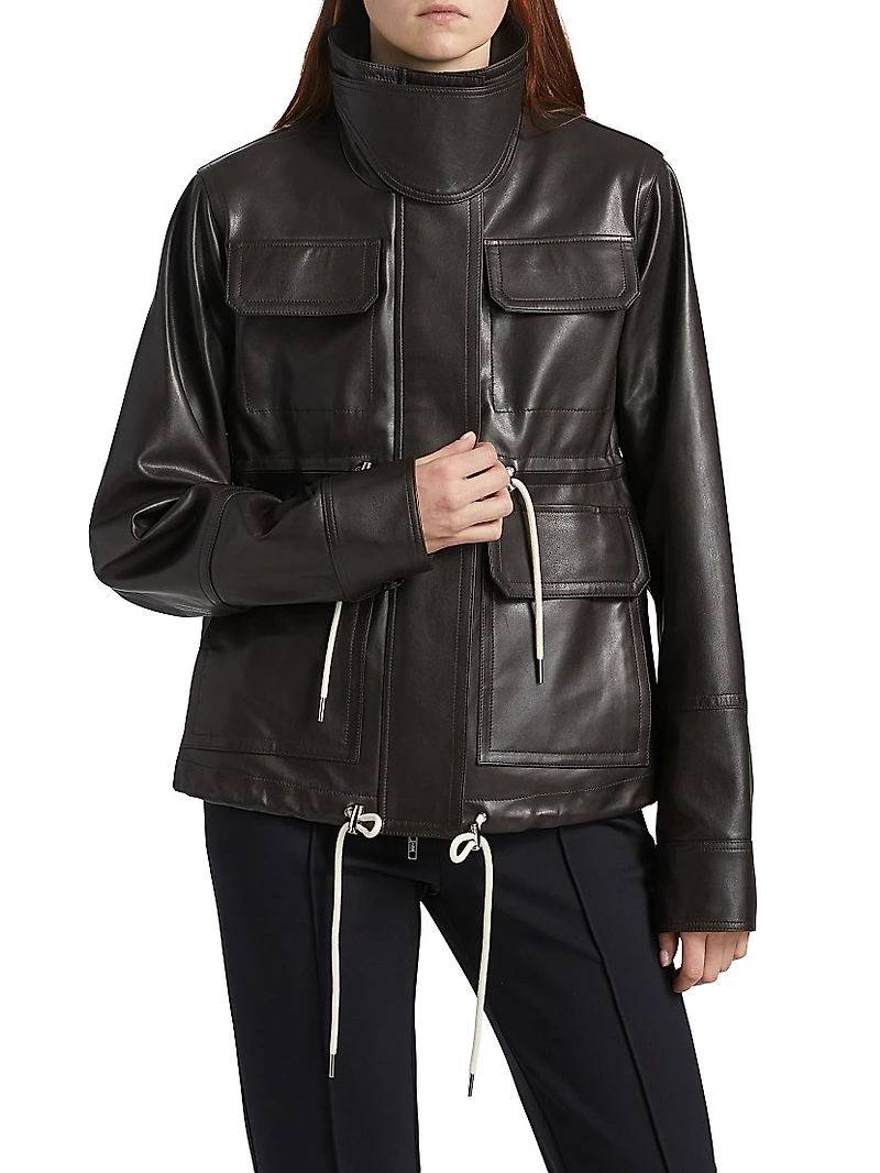 Leather Military Jacket