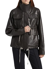 Leather Military Jacket