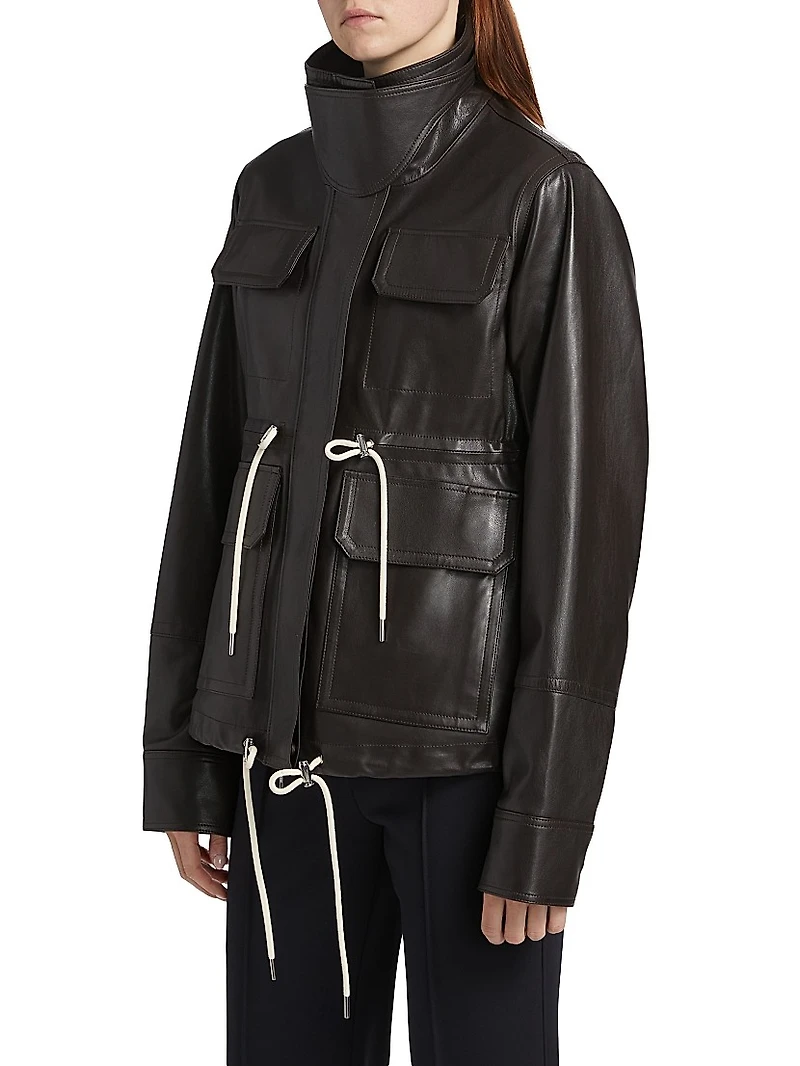 Leather Military Jacket