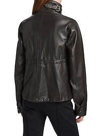 Leather Military Jacket