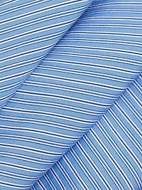 Basque Striped Cotton Midi-Dress