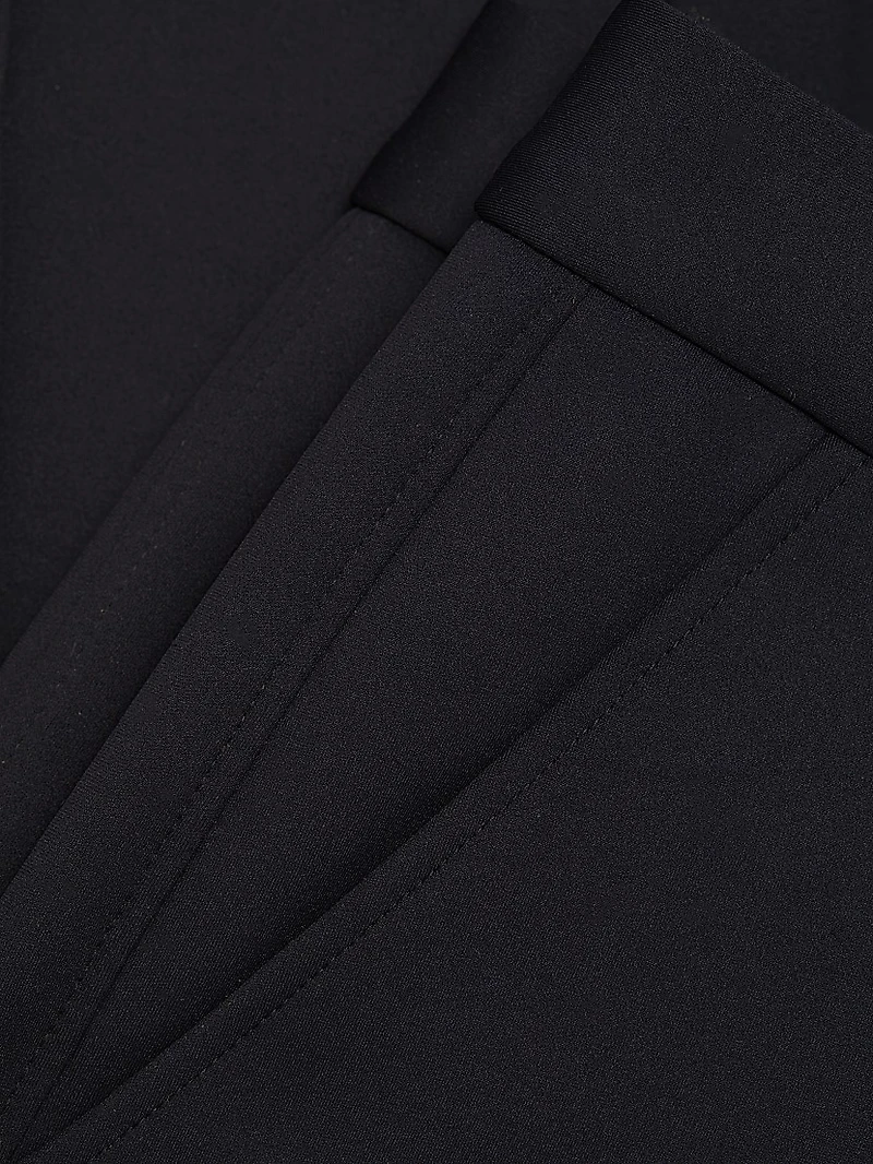 Pintuck Flared Crop Pants