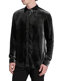 Velvet Tux Shirt