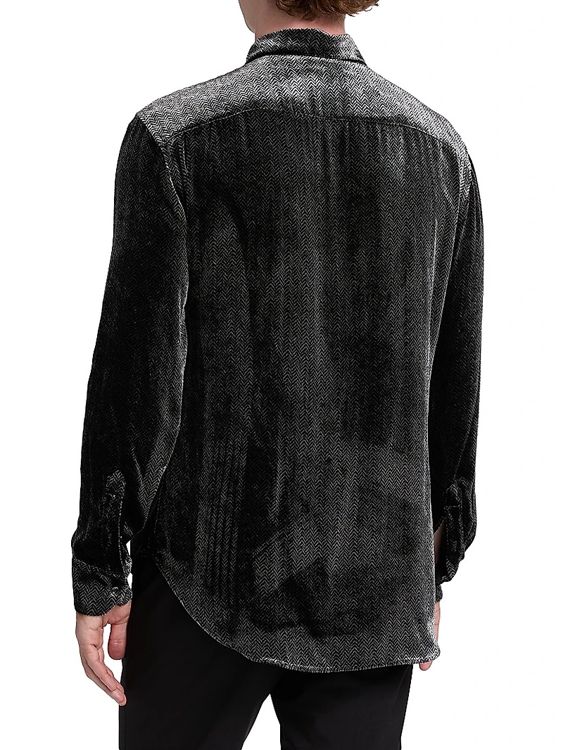 Velvet Tux Shirt