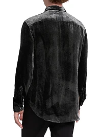 Velvet Tux Shirt