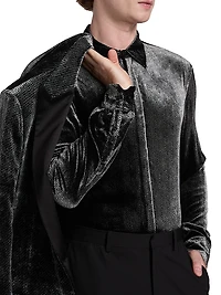 Velvet Tux Shirt
