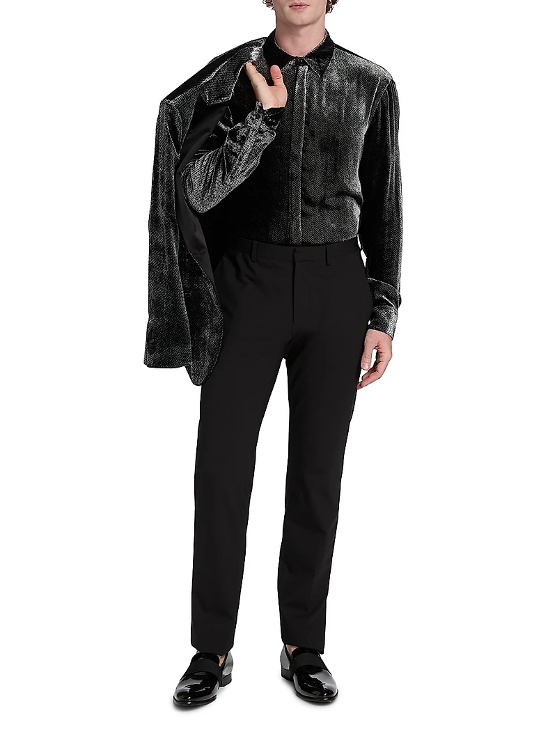 Velvet Tux Shirt