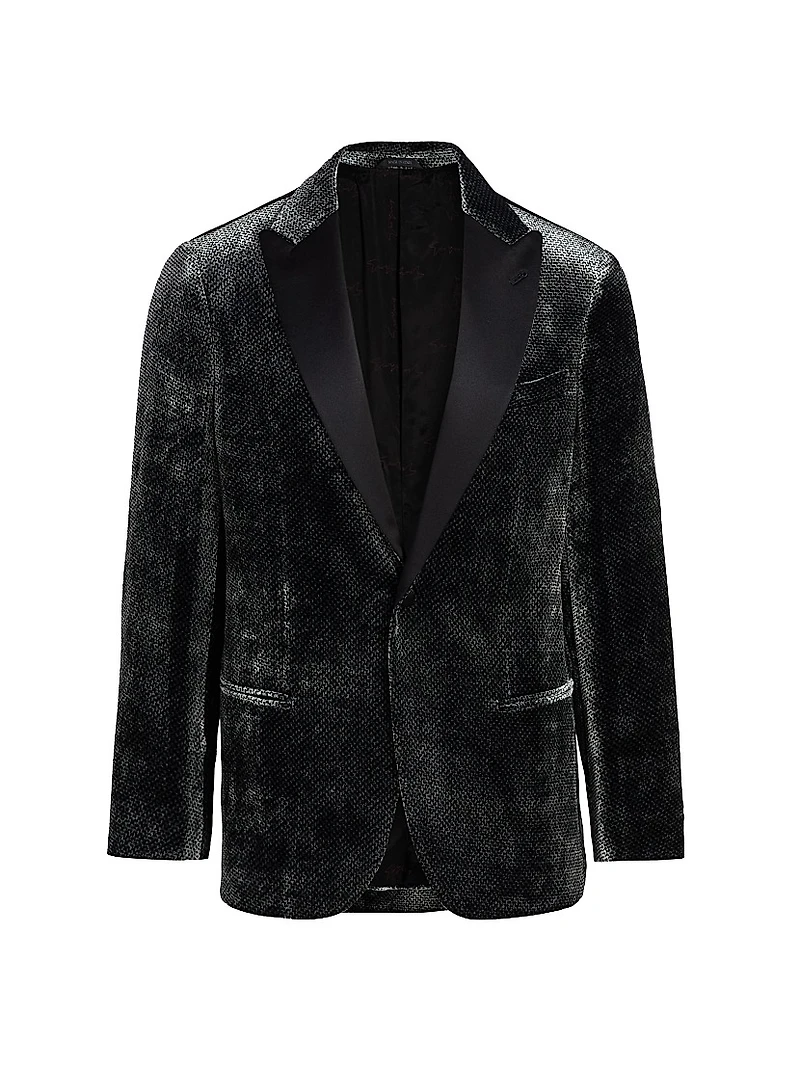 Textured Velvet Dinner Jacket