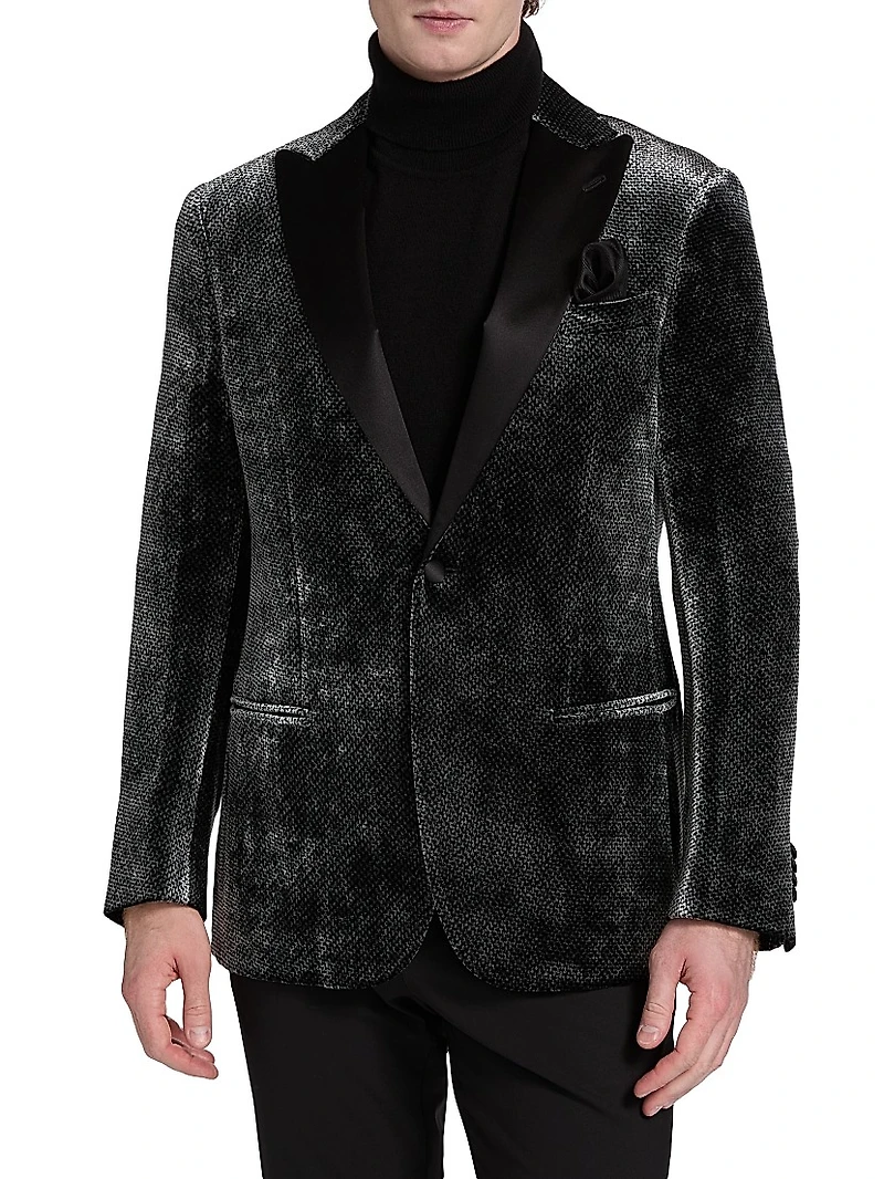 Textured Velvet Dinner Jacket