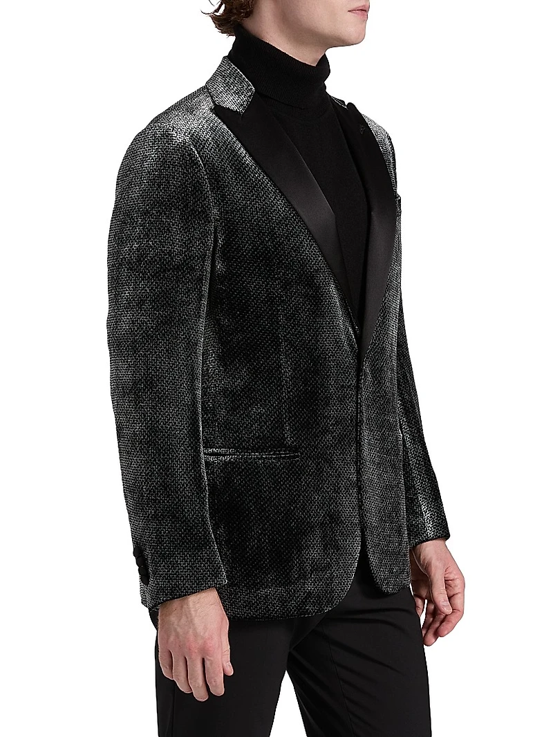 Textured Velvet Dinner Jacket