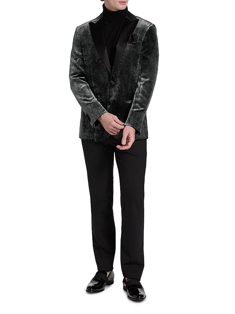Textured Velvet Dinner Jacket