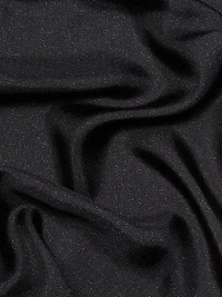 Silk Sequined Tux Shirt