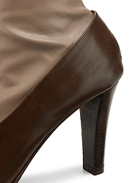 80MM Mixed-Media Knee-High Boots