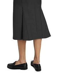 Bonded Wool Pencil Skirt