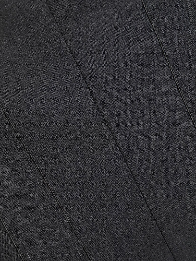 Bonded Wool Pencil Skirt