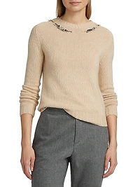 Embellished Wool Sweater
